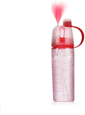 

VibeX ™ Spray Mist Squeeze Protable Water Bottle 600 ml Sipper(Pack of 1, Red)
