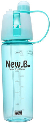

VibeX ™ Spray Mist Squeeze Protable Water Bottle 600 ml Sipper(Pack of 1, Blue)