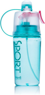 

VibeX ™ Spray Mist Squeeze Protable Water Bottle 550 ml Sipper(Pack of 1, Blue)