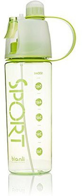 

VibeX ™ Spray Mist Squeeze Protable Water Bottle 600 ml Sipper(Pack of 1, Green)