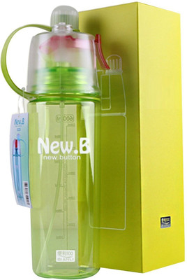 

VibeX ® Spray Bottle, Multi-Function Portable Summer Cooling Water Bottle 550 ml Sipper(Pack of 1, Green)