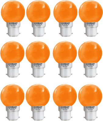 

Eveready 0.5 W Standard B22 LED Bulb(Orange, Pack of 12)