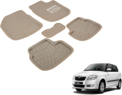 MOCKHE EVA 3D Mat For  Skoda Fabia(Beige)