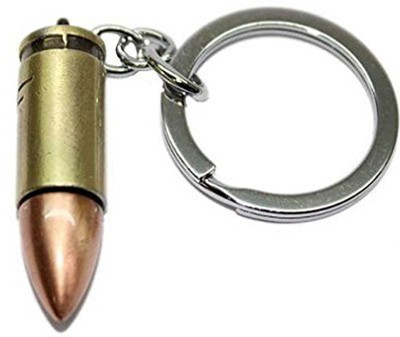 

One Point Collections Metal Bullet Key Chain Bullet keyring for bikes / bike keyring keychain for bikes Key Chain(Gold, Silver)