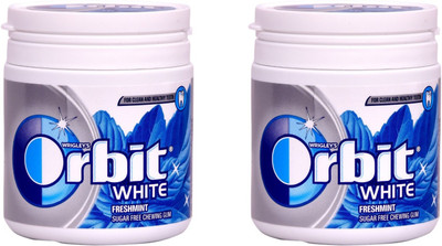 

Orbit Sugar free White Freshmint Chewing Gum(66 g Pack of 2)