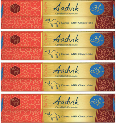 

Aadvik Camel Milk Chocoate Bars(Pack of 4, 112 g)