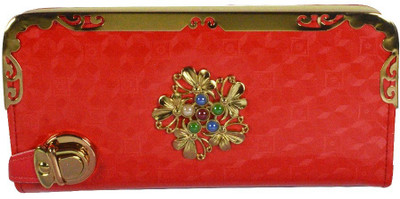 

Glitters Online Casual Red Clutch