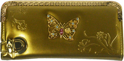 

Glitters Online Casual Gold Clutch