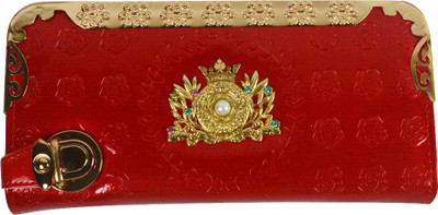 Glitters Online Casual Red Clutch