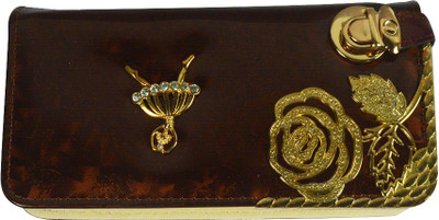 

Glitters Online Casual Brown Clutch