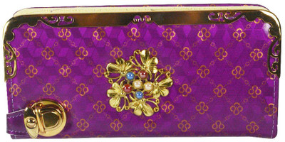 

Glitters Online Casual Purple Clutch