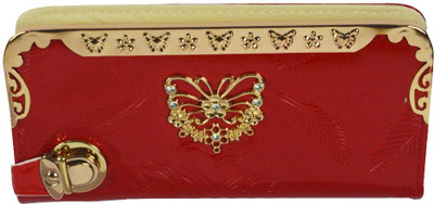 

Glitters Online Casual Red Clutch