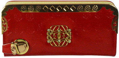 

Glitters Online Casual Red Clutch