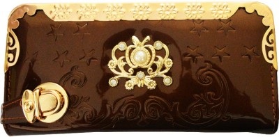 

Glitters Online Casual Brown Clutch