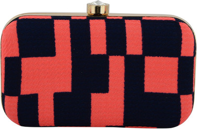 

Tooba Handicraft Party Red Clutch
