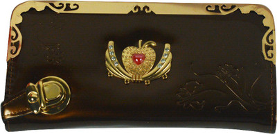 

Glitters Online Casual Brown Clutch