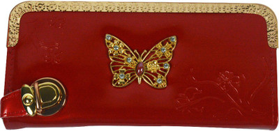 

Glitters Online Casual Red Clutch