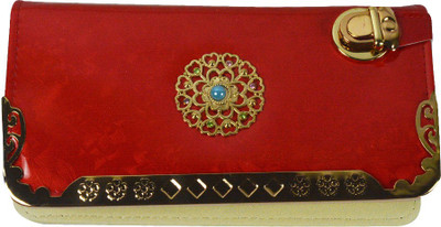 

Glitters Online Casual Red Clutch