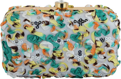 

Tooba Handicraft Party Multicolor Clutch