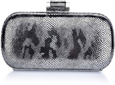 

Satya Paul Casual Silver Clutch