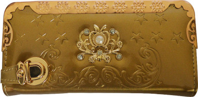 

Glitters Online Casual Gold Clutch