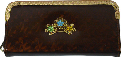 

Glitters Online Casual Brown Clutch