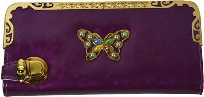 

Glitters Online Casual Purple Clutch