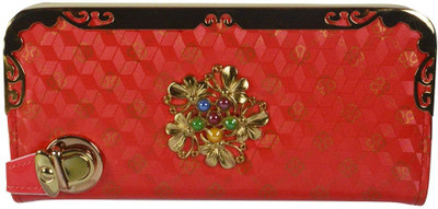 

Glitters Online Casual Red Clutch