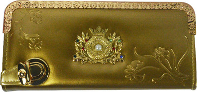 

Glitters Online Casual Gold Clutch