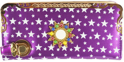 Glitters Online Casual Purple Clutch
