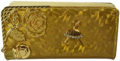 

Glitters Online Casual Gold Clutch