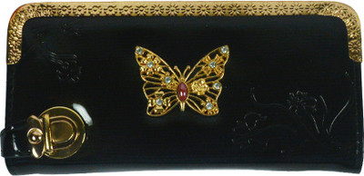 

Glitters Online Casual Black Clutch