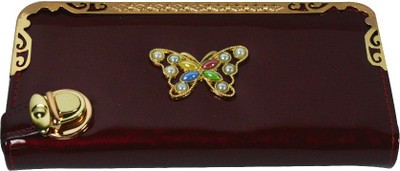 

Glitters Online Casual Red Clutch