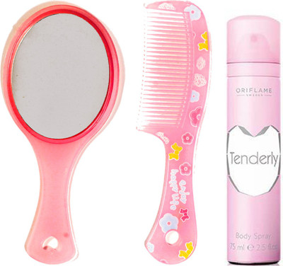 

Oriflame Sweden Tenderly BS 75ml (30063) With Mirror & Comb Set(Set of 3)