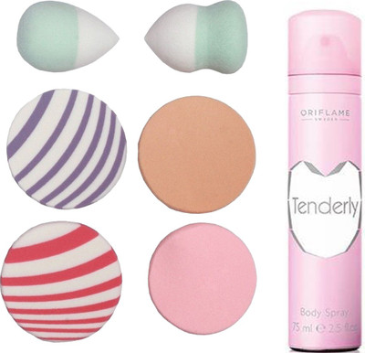 

Oriflame Sweden Tenderly BS 75ml (30063) With Puff Sponge(Set of 7)