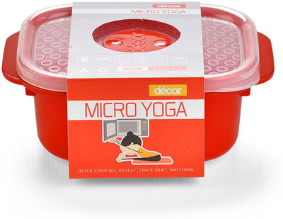2 Off On Decor 375 Ml Plastic Fridge Container Red On Flipkart