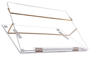 

RADISSON Premium quality 2 Compartments PURE ACRYLIC SHEET TABLE TOP ELEVATOR DESK BIG SIZE 18x24 INCH 8MM(Transparent clear)