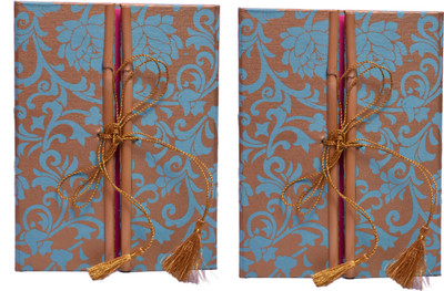 

Di-Kraft A5 Diary(Set of two handmade bamboo diary, Multicolor6, Pack of 2)