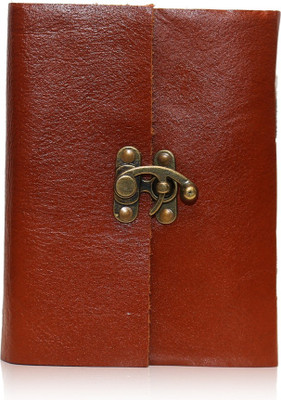 SV Traders Buffalo Genuine Soft Leather A5 Diary Double Ruling 100 Pages(Brown)