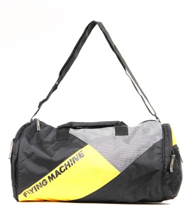 

Flying Machine FMAB0720 Gym Bag(Black, Yellow)