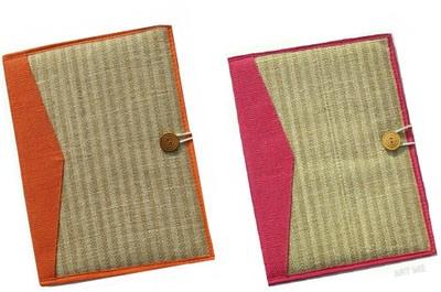 

ART ME Jute Conference Folder(Set Of 2, Multicolor)
