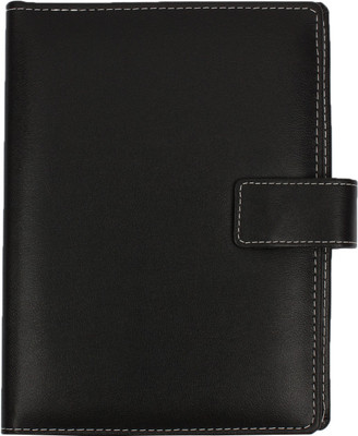 

AmazingHind Faux Leather Note Pad, Conference Folder with Credit-Card Holder(Set Of 1, Black)