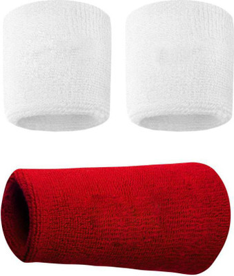 

Gking Sprots Wrist Fitness Band(White, Red, Pack of 3), Red;white