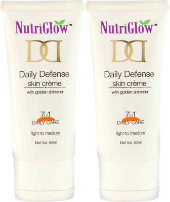 

NutriGlow Daily Defense Skin Creame (Pack of 2) Foundation(Daily Defense Skin Creame With Golden Shimer)
