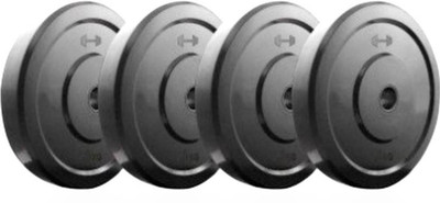 

Monika Sports GYM FITNESSS 1 KG of 4 DUMBBELL PLATES Black Weight Plate(4 kg)