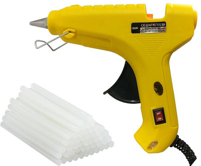 

OKASTA Hot Melt Glue Gun kit 40 Watt With 10 Glue Sticks For Quick Repairs, Paper & Cloth High-Tech Professional Electronic Standard Temperature Corded Glue Gun(11 mm)