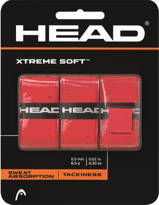 

Head Extreme Soft Red Super Tacky Grip(Red, Pack of 3)