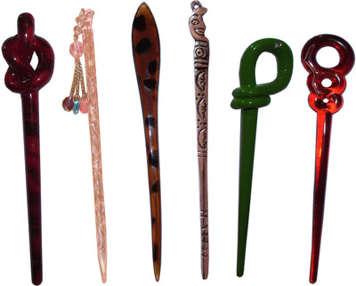 

Khush-Khush combo of juda sticks Bun Stick(Multicolor)