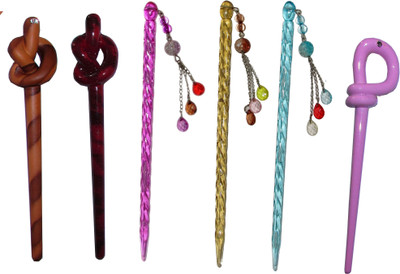 

Kamal combo of juda sticks Bun Stick(Multicolor)