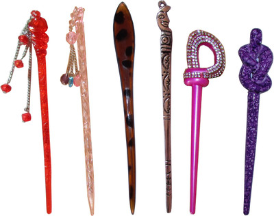 

Abhinav combo of juda sticks Bun Stick(Multicolor)